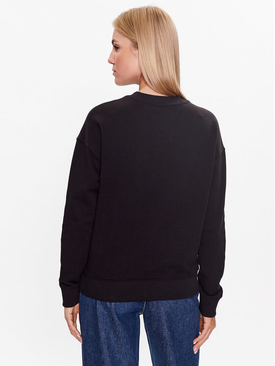Tommy Jeans Tommy Jeans Bluza DW0DW16138 Czarny Boxy Fit