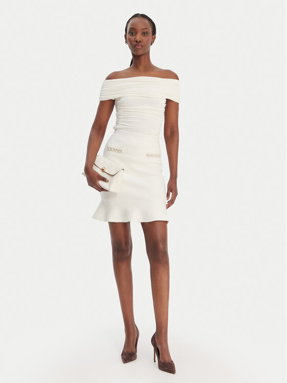 Guess Guess Cпідниця-міні W6RD75 Z4422 Écru Regular Fit