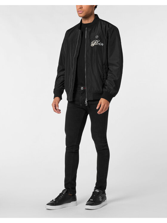 PHILIPP PLEIN PHILIPP PLEIN Bunda bomber 27027 Černá Regular Fit