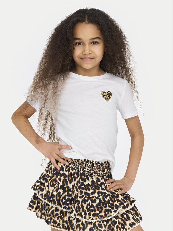 Kids ONLY T-krekls Nina 15347961 Balts Regular Fit