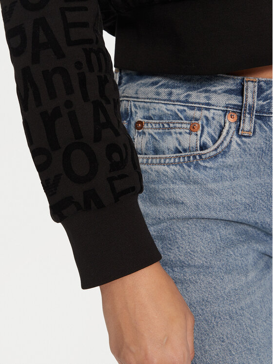 EA7 Emporio Armani EA7 Emporio Armani Суитшърт 7W000002 AF10195 UC001 Черен Relaxed Fit
