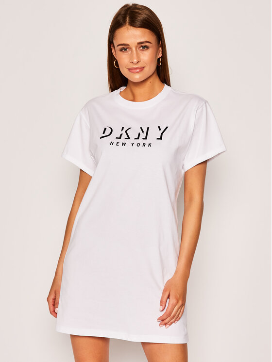 DKNY Sport Sukienka codzienna DP0D4268 Biały Regular Fit