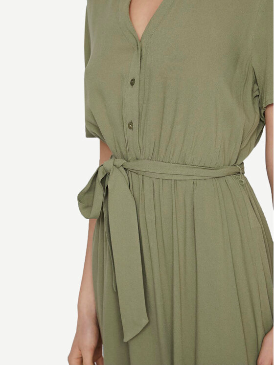 Vila Vila Rochie tip cămașă Moashly 14089260 Verde Regular Fit