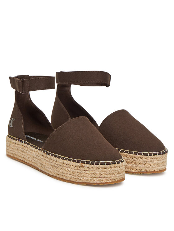 Calvin Klein Jeans Calvin Klein Jeans Espadrillas Flatform Espadrille Sling Mg YW0YW01735 Marrone