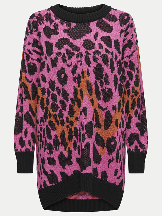 ONLY ONLY Sweter Helena 15332159 Różowy Oversize