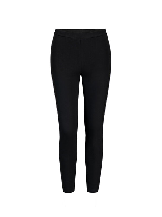 Teyli Teyli Legginsy na fitness bawełniane Athletico Czarny Regular Fit