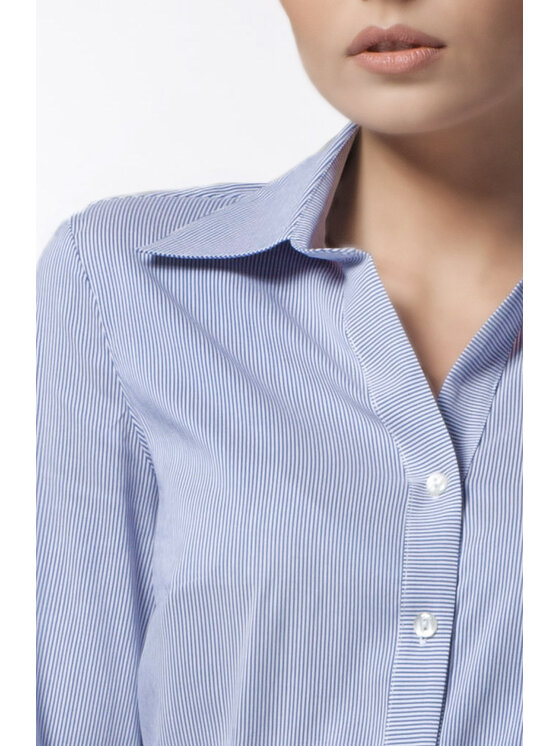 Awama Awama Košeľa A028 Modrá Basic Fit