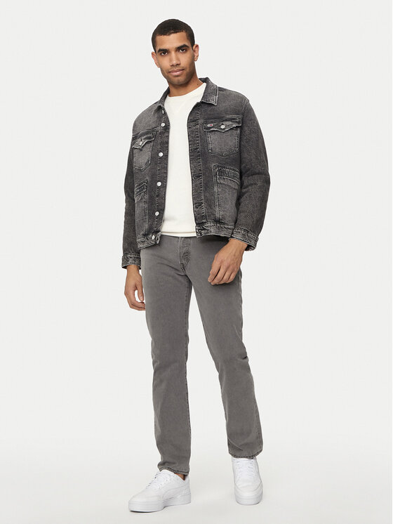 Tommy Jeans Tommy Jeans Τζιν μπουφάν Isaac DM0DM19362 Γκρι Regular Fit