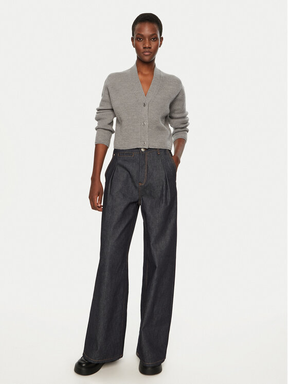 Max Mara Leisure Max Mara Leisure Кардиган York 2426346048 Сив Regular Fit