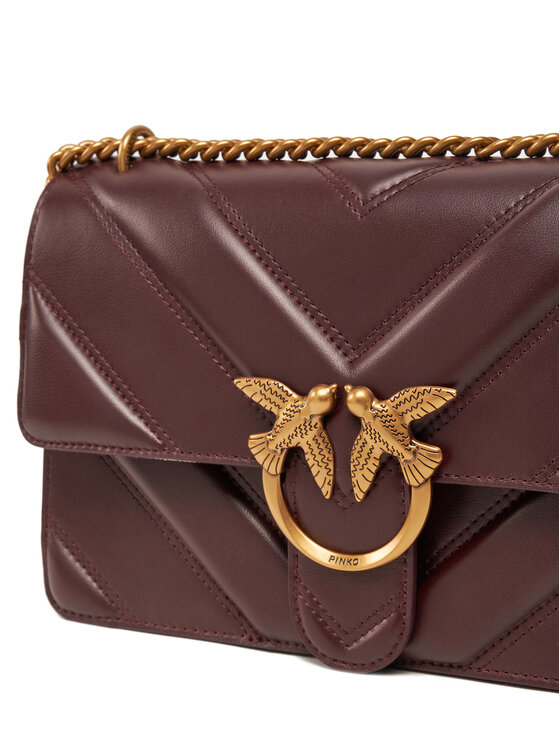PINKO PINKO Τσάντα Love One Classic Light Dc PE 25 PLTT 104549 A26Z Μπορντό