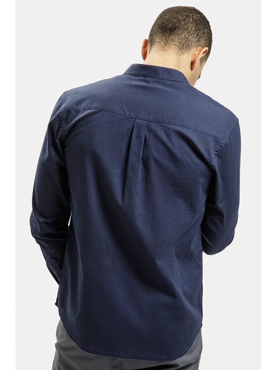 Cross Jeans Cross Jeans Koszula 35607-001 Granatowy Regular Fit