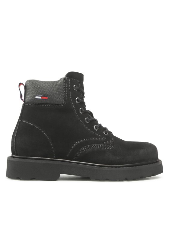 Tommy Jeans Tommy Jeans Ορειβατικά παπούτσια Bran Short lace Up EM0EM01059 Μαύρο