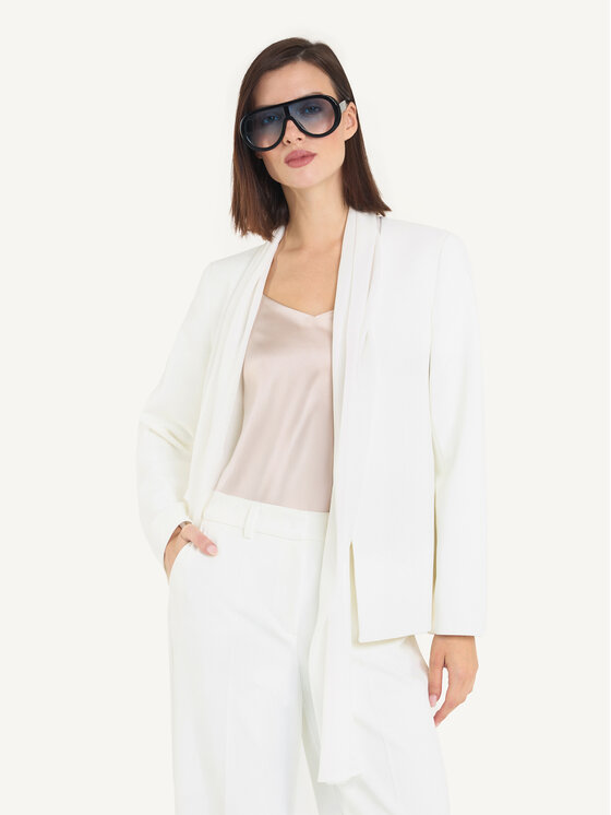 KMX KMX Marynarka 108320009 Kremowy Fitted Fit