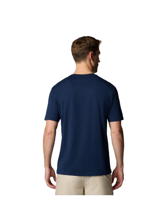 Columbia Columbia T-Shirt Columbia Path Lake II Graphic Tee Granatowy Regular Fit