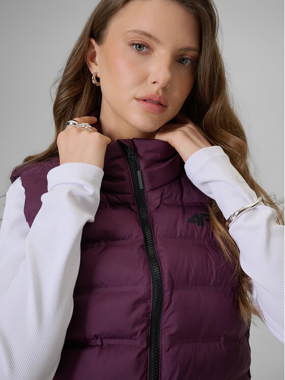 4F 4F Kamizelka EVERYDAY ACTIVE Fioletowy Regular Fit