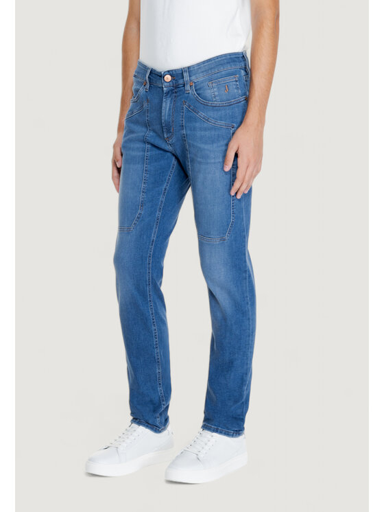 Jeckerson Jeckerson Pantalone da abito JOHN 5 TASCHE TOPPA Blu To Fit