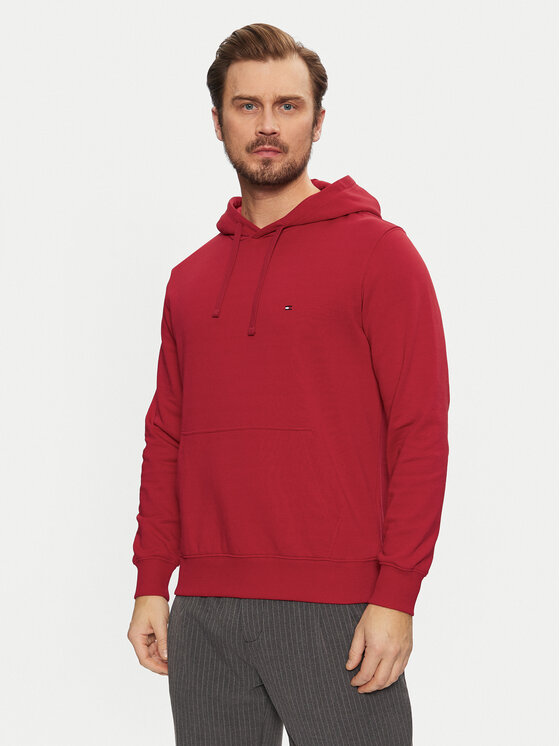 Tommy Hilfiger Tommy Hilfiger Bluza Essential MW0MW37235 Czerwony Regular Fit
