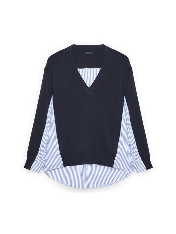 Fiorella Rubino Fiorella Rubino Sweter M189L008465N034 Niebieski Boxy Fit