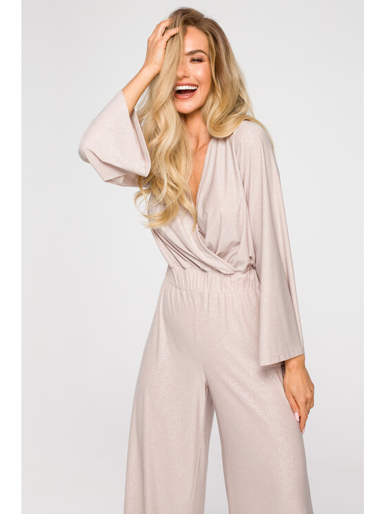 Made of Emotion Made of Emotion Jumpsuit M720 Beige Premium Fit
