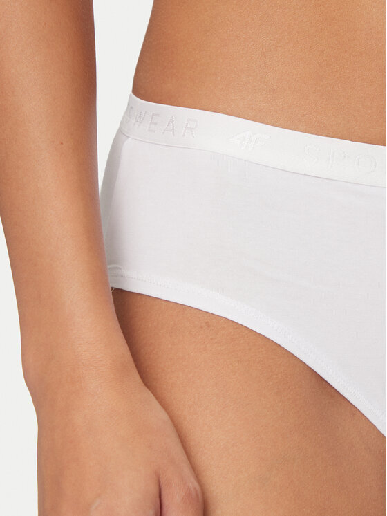 4F 4F Set di 2 culotte classiche 4FWMM00UPTSF025 Bianco