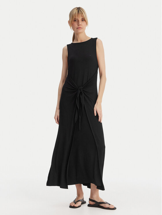 Emporio Armani Rochie de vară EW003413 AF20240 UC001 Negru Regular Fit