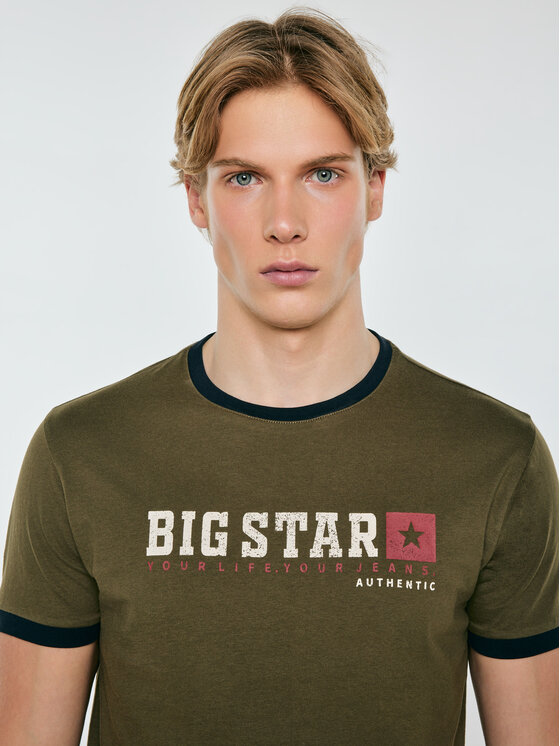 BIG STAR BIG STAR T-Shirt SUMMET Zielony Basic Fit