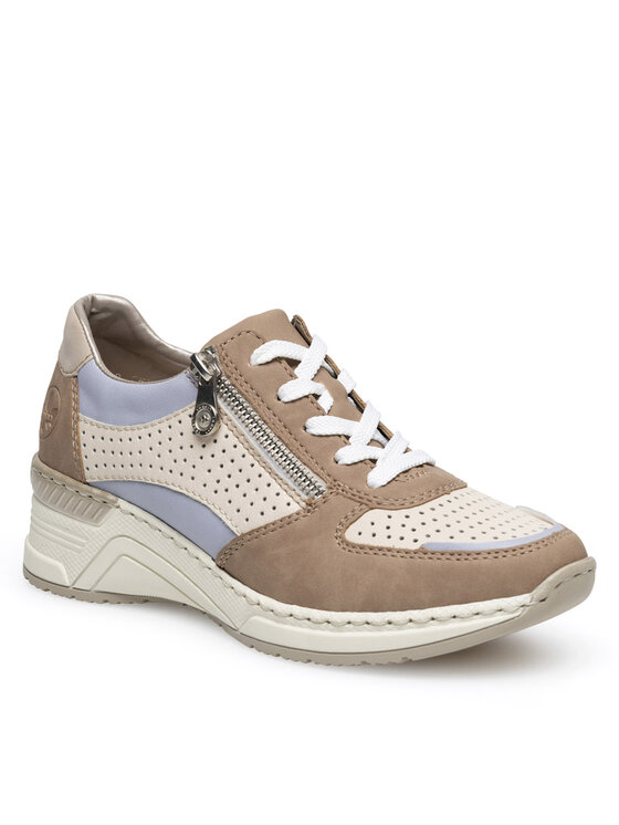 Rieker Rieker Sneakersy N43L1-62 Beżowy