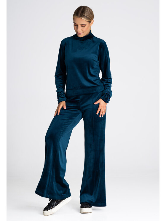 FIGL FIGL Mikina M967 Modrá Regular Fit