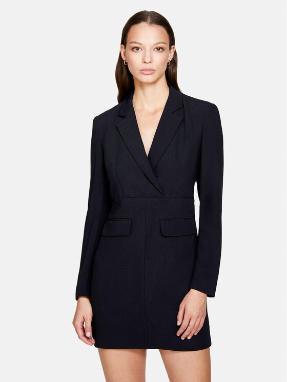 Sisley Každodenné šaty 4O87LV04J Čierna Regular Fit