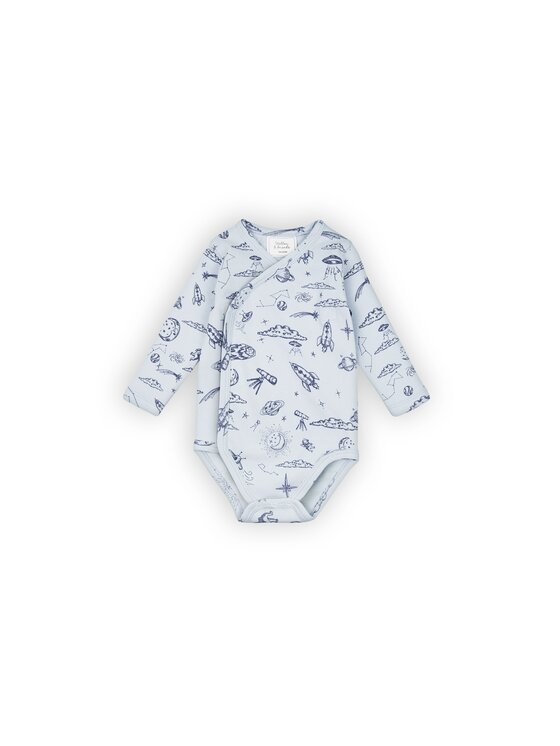 Stellou & friends Stellou & friends Komplet body dziecięcych Long Sleeve CROSS-BODY Granatowy