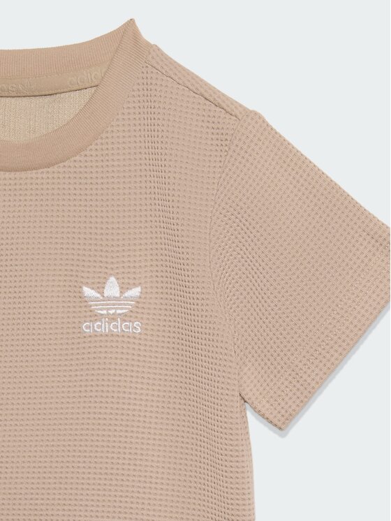 adidas adidas Zestaw dla niemowląt REGULAR WAFFLE Beżowy Regular Fit