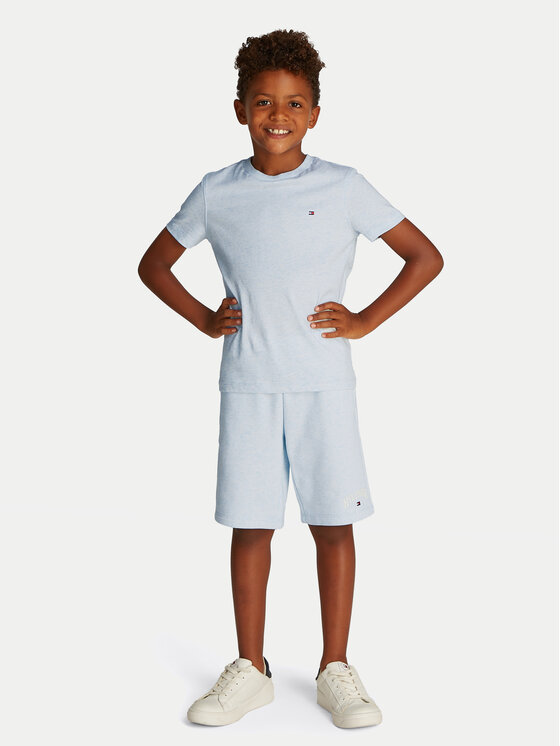 Tommy Hilfiger Tommy Hilfiger Tricou Essential KB0KB06879 D Albastru celest Regular Fit