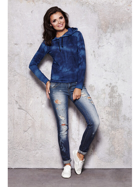Infinite You Infinite You Felpa M033 Blu scuro Basic Fit
