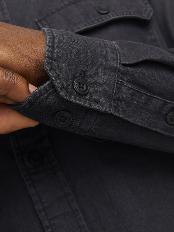 Jack&Jones Jack&Jones džinsiniai marškiniai Travis 12269262 Juoda Comfort Fit