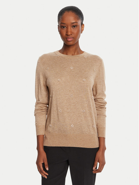 Lola Casademunt by Maite Lola Casademunt by Maite Džemper MF2511012 Bež Regular Fit