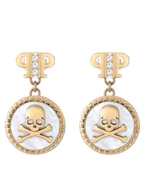 PHILIPP PLEIN Orecchini Plein Mini Logo PJ2EA08EU Oro, taglia : 00