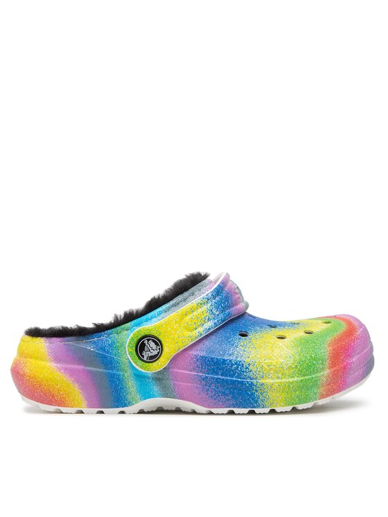 Crocs Crocs Natikači Classic Lined Spray Dye Clog K 208081 Pisana