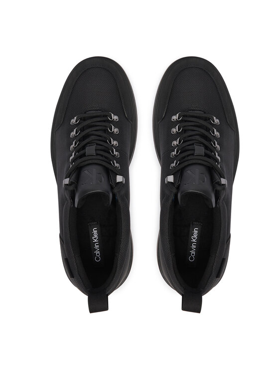 Calvin Klein Calvin Klein Κλειστά παπούτσια Combat Hiking Shoe Mix Mat Wl HM0HM02248 Μαύρο