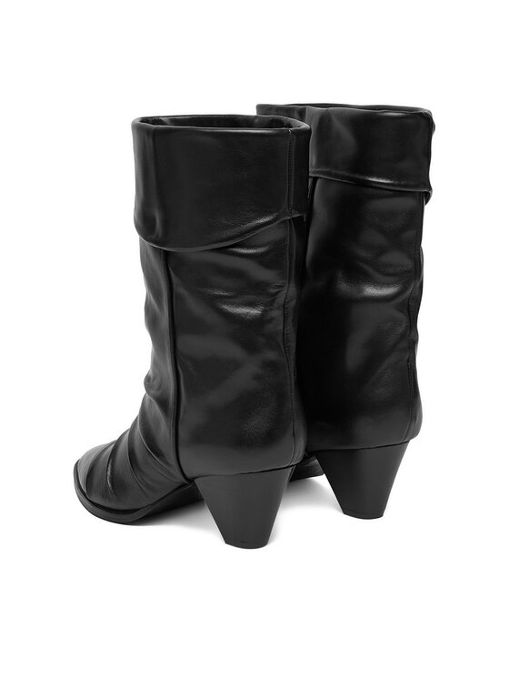 Badura Badura Īsie zābaki EO-APRIL-25FW218-1 Melns