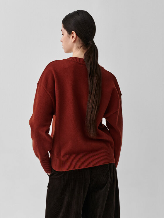 TATUUM TATUUM Sweter ELNERKA Czerwony Classic Fit