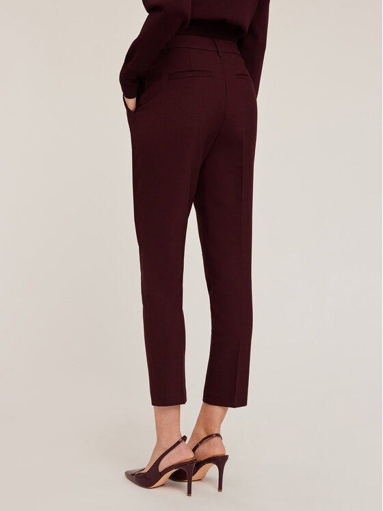Motivi Motivi Spodnie materiałowe P203Q003759N036 Bordowy Regular Fit