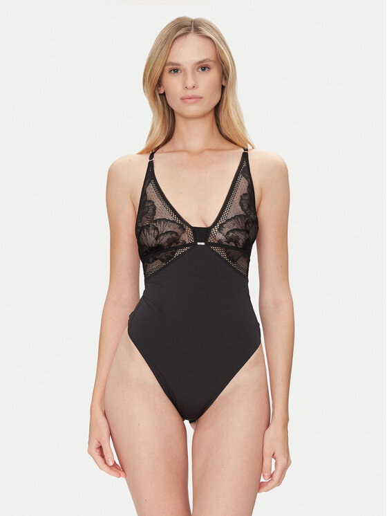 BOSS BOSS Body Peony Lace 50545017 Fekete