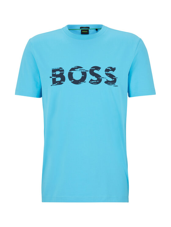 BOSS Boss Футболка 50483730 Голубий Regular Fit