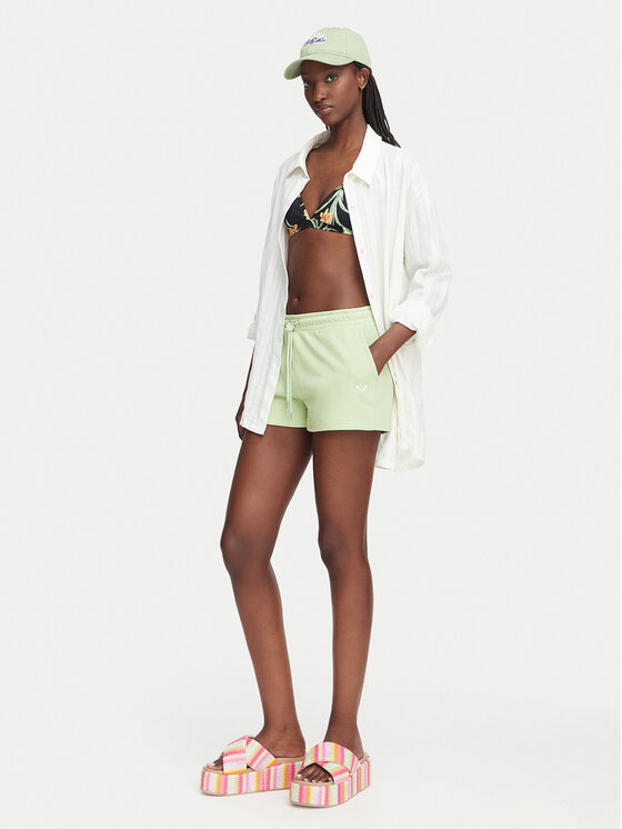 Roxy Roxy Športové kraťasy Surf Stoked ERJFB03416 Svetlo zelená Regular Fit