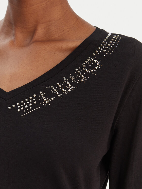 Liu Jo Sport Liu Jo Sport Μπλουζάκι TA6053 JS003 Μαύρο Regular Fit