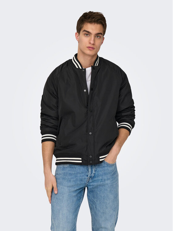 Only & Sons Only & Sons Μπουφάν μεταβατικό 22025423 Μαύρο Regular Fit