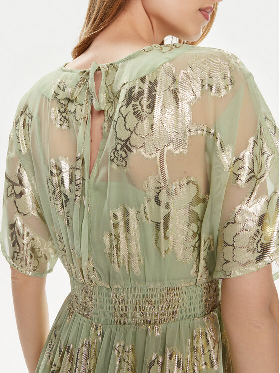 YAS YAS Koktel haljina Dasha 26032865 Zelena Regular Fit