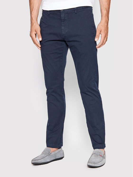 Hugo Pantaloni chino David222D 50468314 Bleumarin Slim Fit