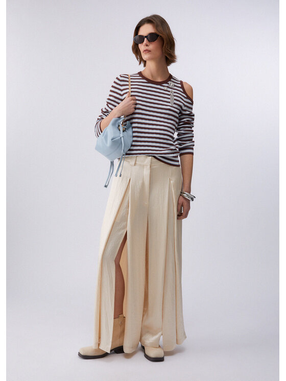 Liu Jo Liu Jo Pantalone da abito CA6150T450AP9572 Bianco Regular Fit