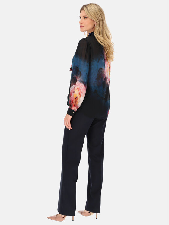 Potis & Verso Potis & Verso Bluzka Scarlett Granatowy Regular Fit